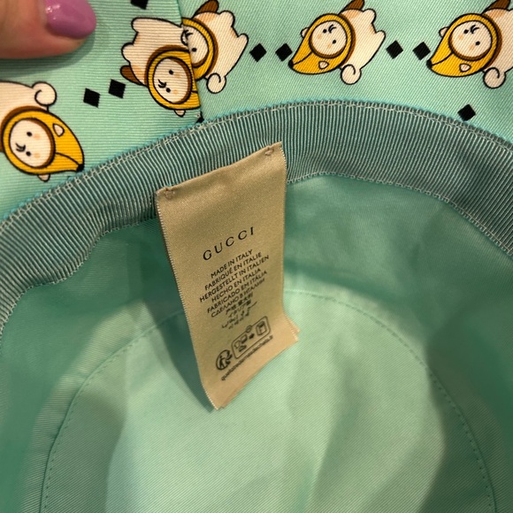 NWOT Gucci GG animal Print kawaii Bucket Hat - Picture 7 of 9